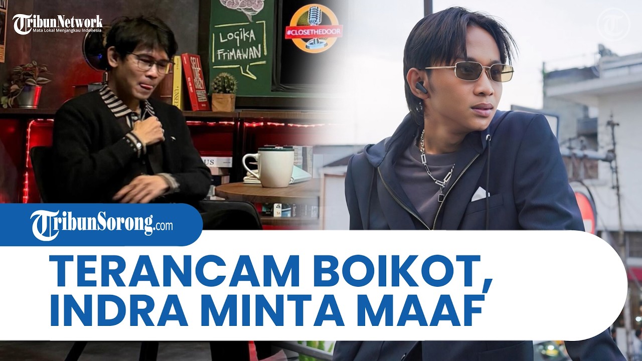 TERIAKAN 'BOIKOT INDRA' MENGGEMA setelah Ludahi Fajar Sadboy, Indra Frimawan Minta Maaf Langsung