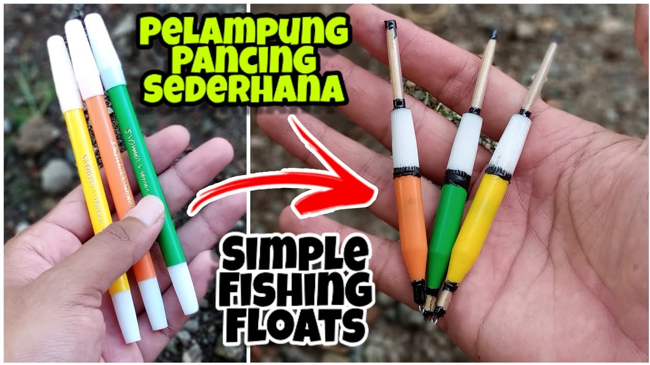 MENARIK SEKALI !!! -Pelampung Pancing Simpel - Dari Spidol Bekas
