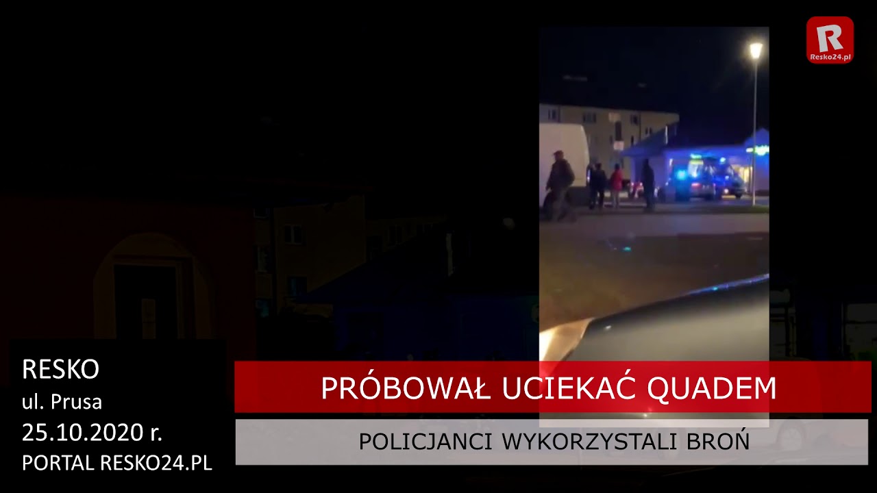 Resko, uciekał quadem przed policją