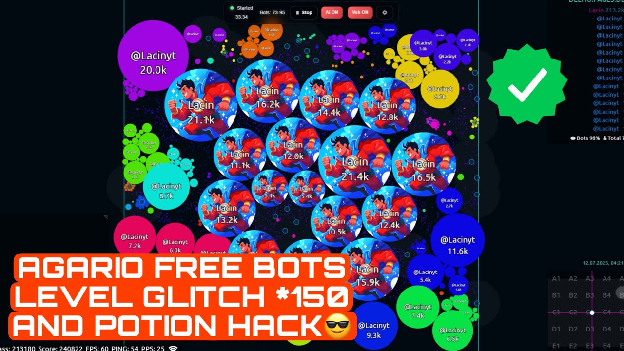 AGARIO FREE BOTS - LEVEL GLITCH TUTORIAL (AGARIO MOBILE