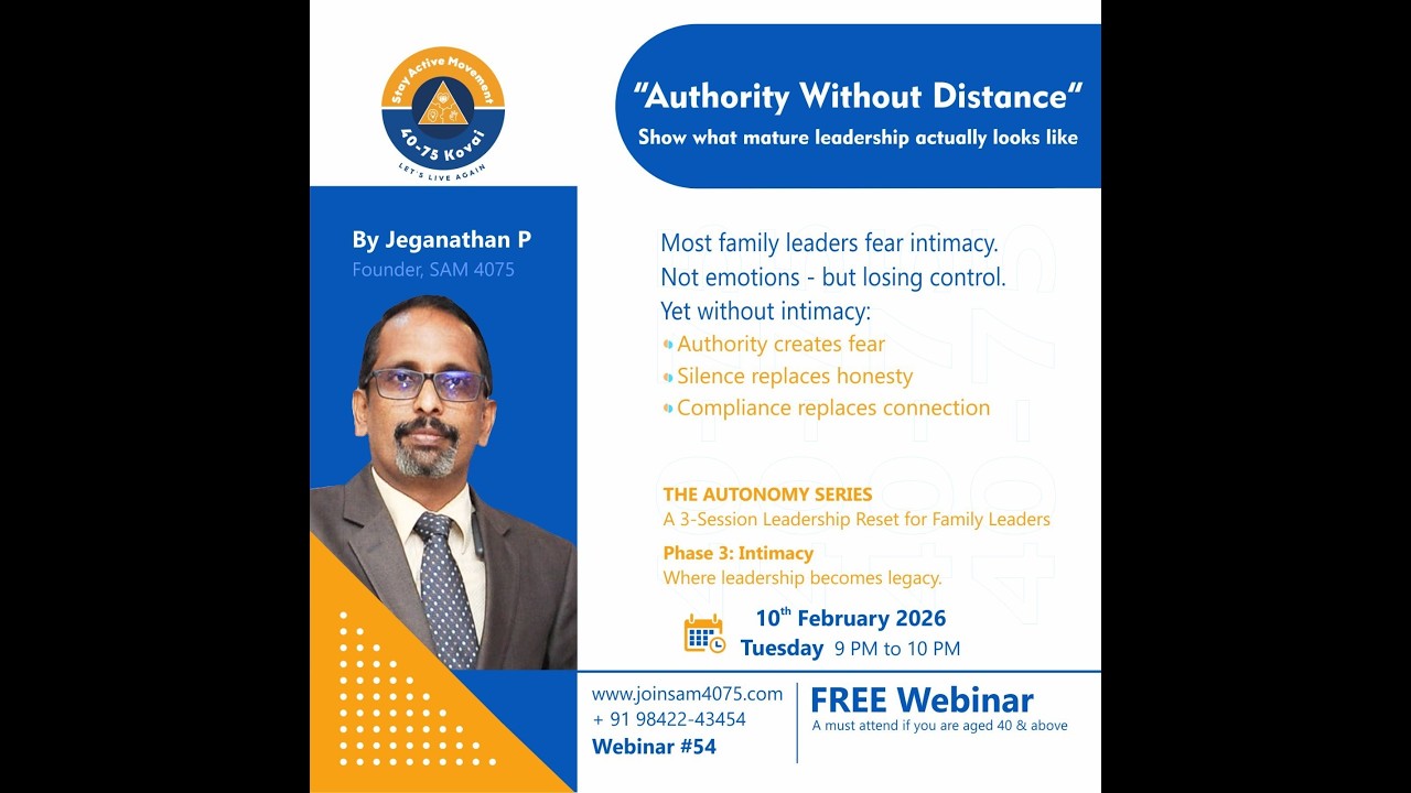 SAM 40-75 Kovai: Authority without Distance: Webinar 54