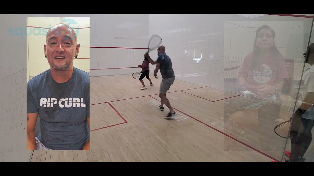 Racquetball players try out Squash57 for the first time