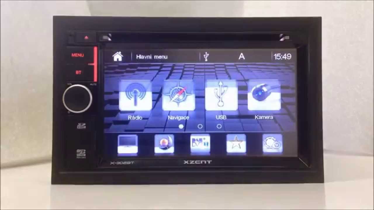 Naviceiver Xzent X-302BT - představení přístroje