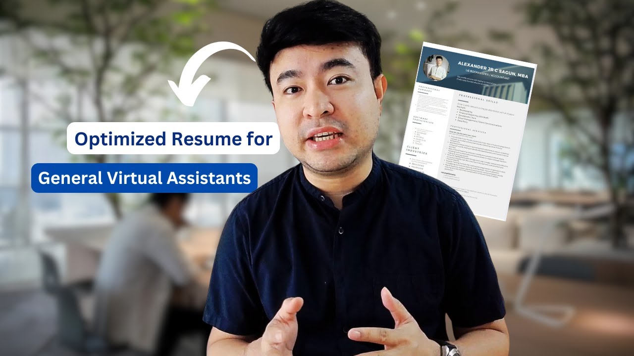 Optimized Resume for General Virtual Assistants with No Experience | Hacks & Keywords to Stand Out