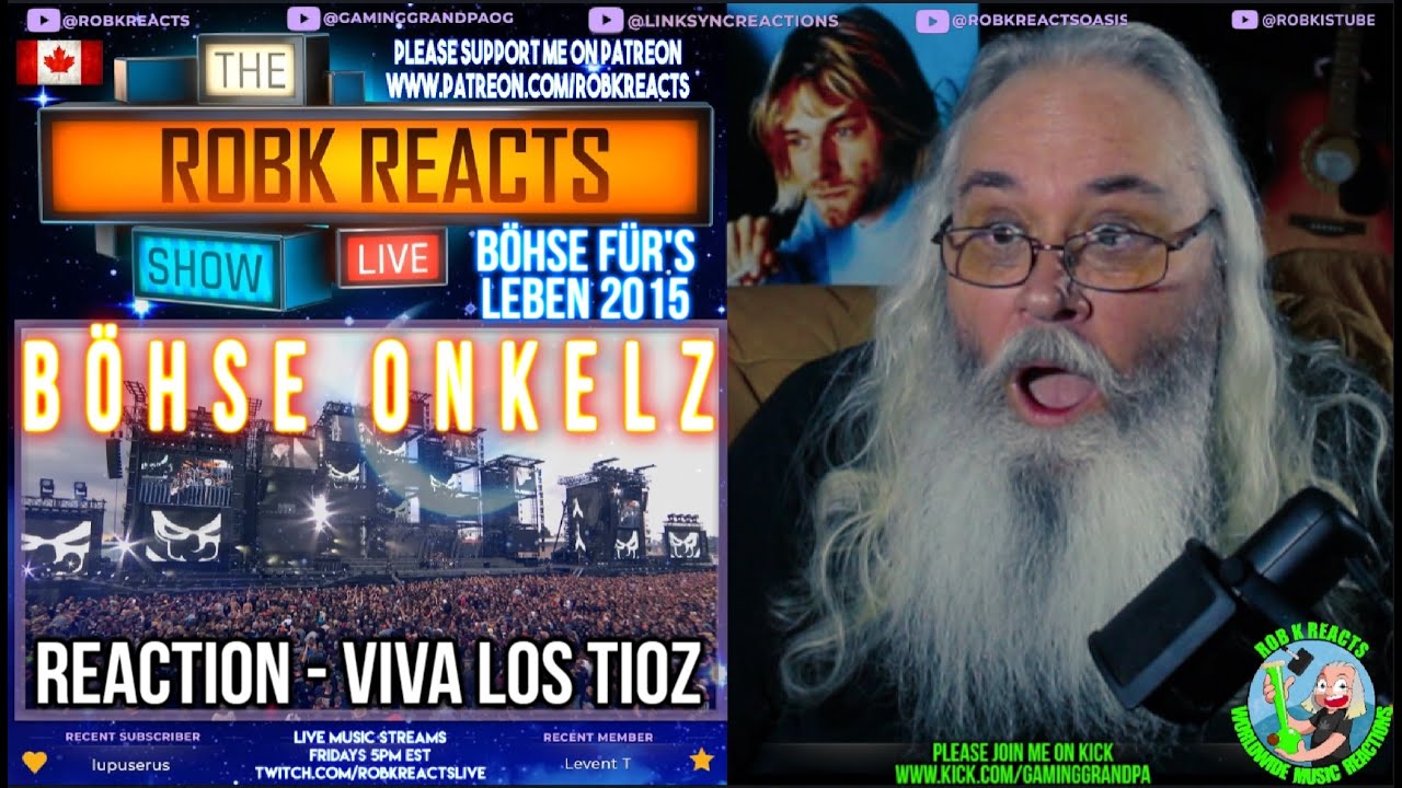 Böhse Onkelz Reaction - VIVA LOS TIOZ (Böhse für's Leben 2015) - First Time Hearing - Requested