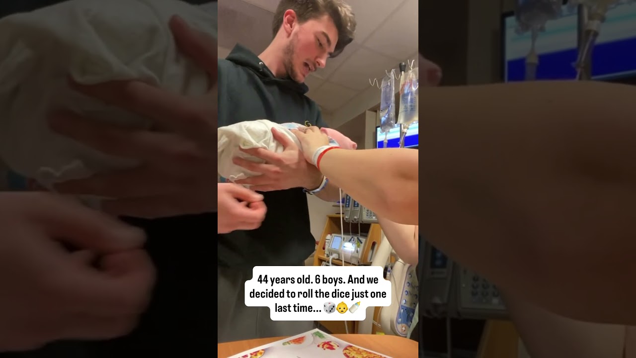 44 years old. 6 boys. And we decided to roll the dice just one last time... 🎲👶🍼