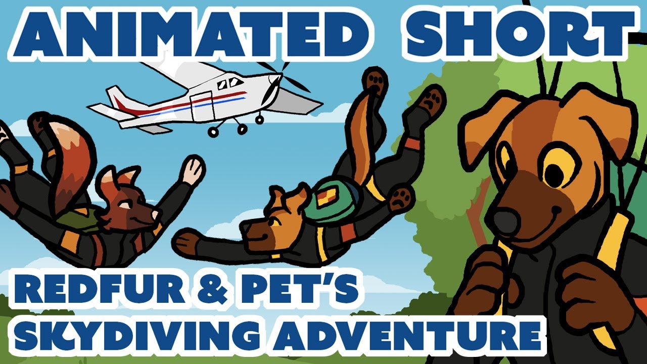 Redfur & Pet's Skydiving Adventure // Animated Short