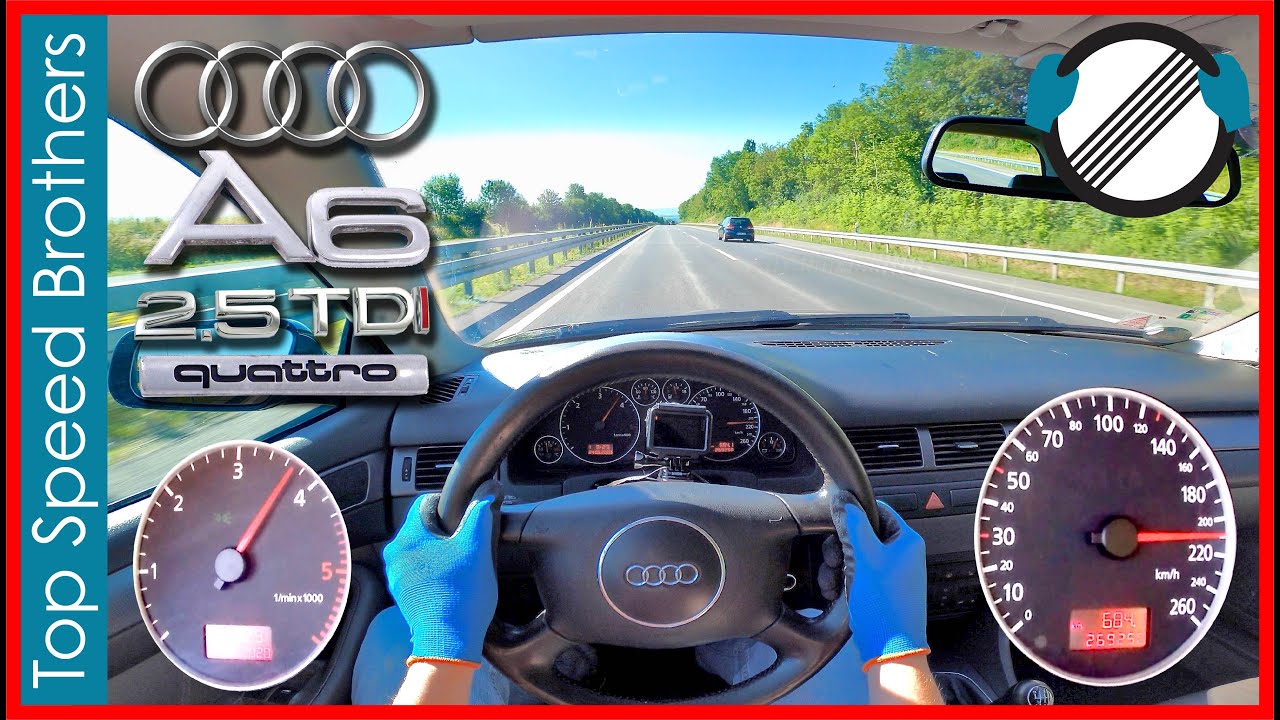 Audi A6 2.5 TDI 180HP 4B C5 Quattro 2003 AUTOBAHN POV TOP SPEED 🚀