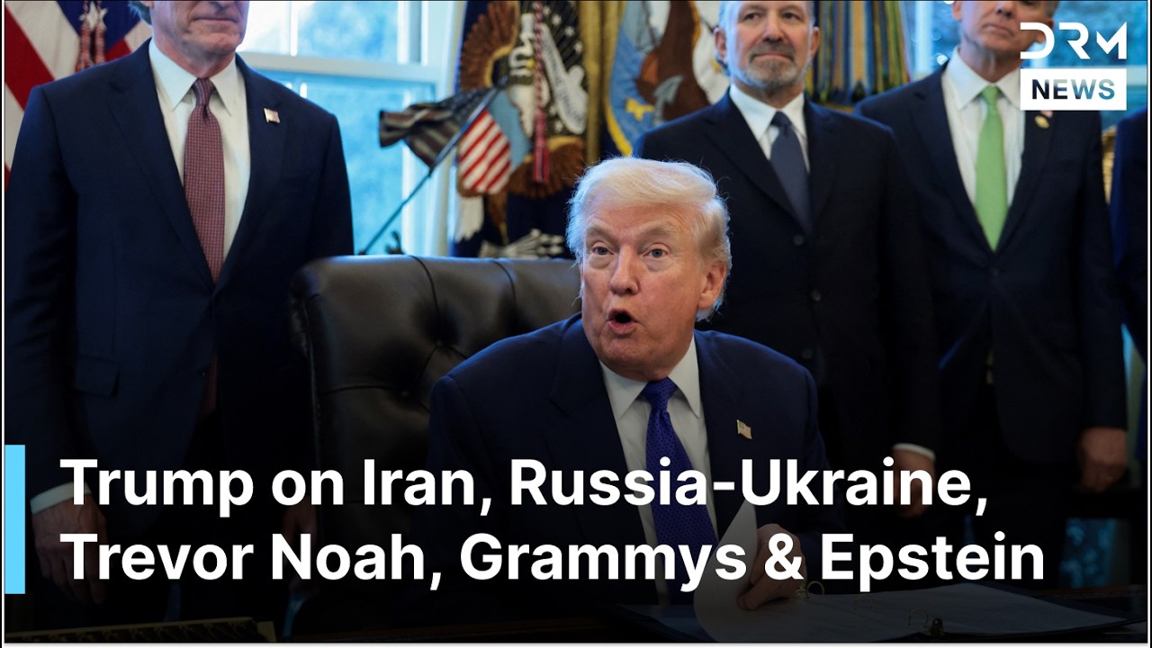 FULL REMARKS: Trump on Iran, Russia-Ukraine, Grammys, Trevor Noah & Epstein Files at WH | AC1G