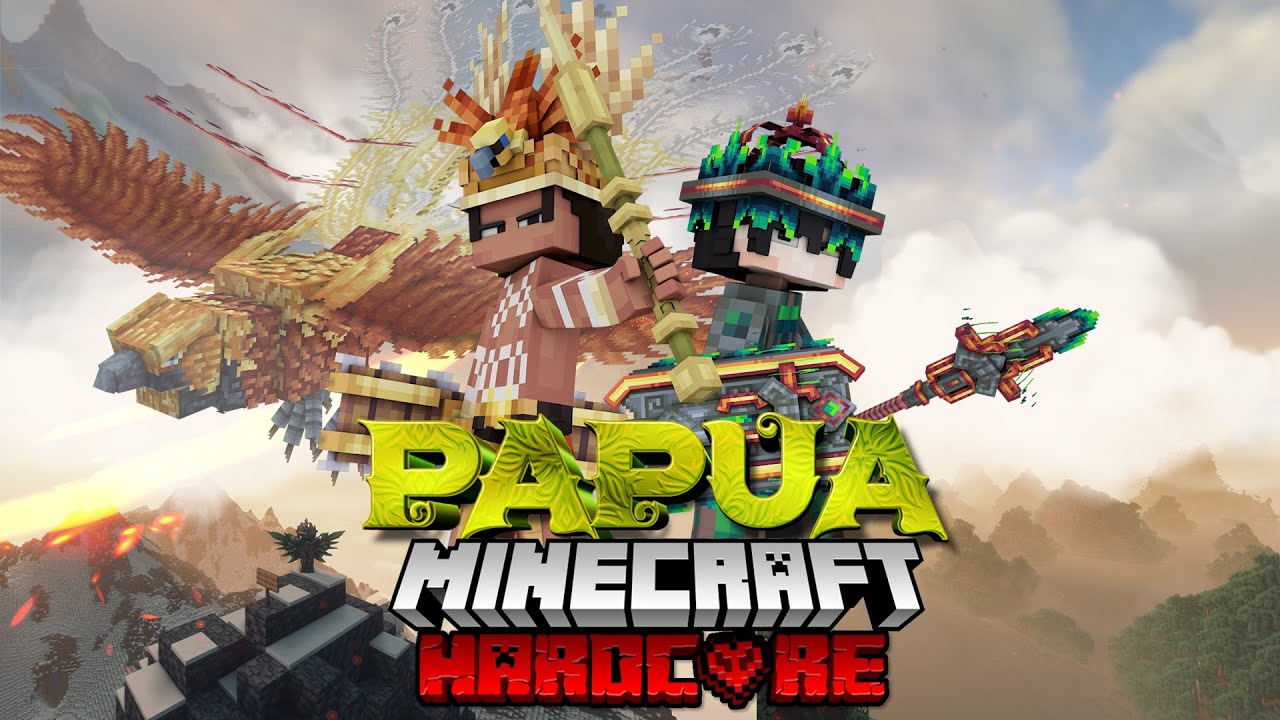 100 Hari di Minecraft Papua Indonesia Timur 🇮🇩