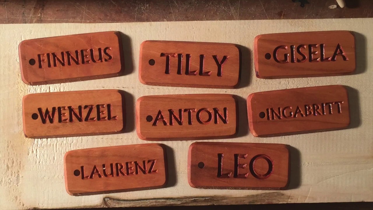 Wooden Keychain made with the CNC mill