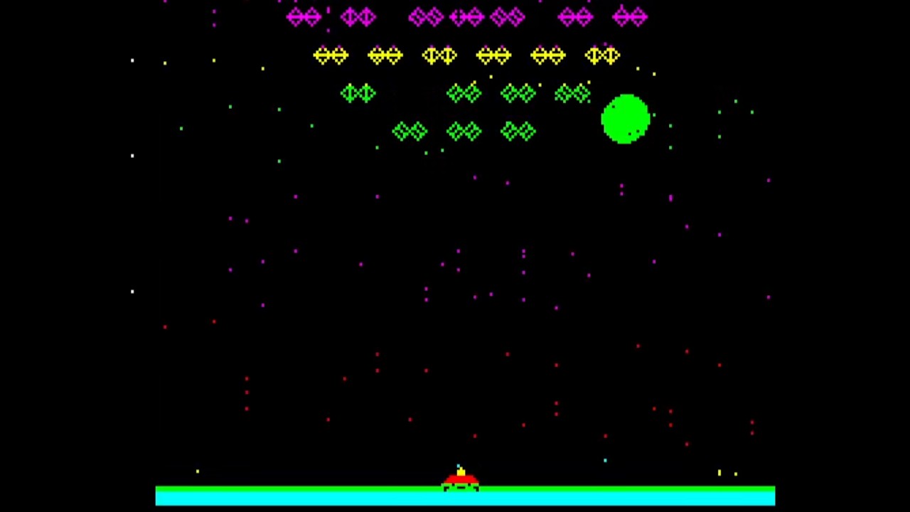 Attack on Kixi (Oric 1/Atmos). Score: 14 400. Sector: 3 #gameplay #oric #shmup #galaxian #retrogamer