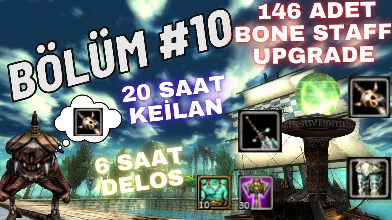Sıfırdan Knight Online Pandora Serisi | Bölüm #10 - İZLEYİCİME ÖZEL 146 ADET BONE STAFF UPGRADE