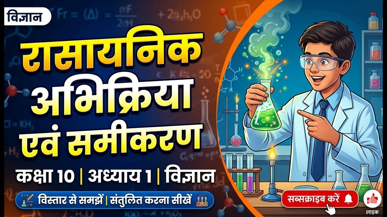 रासायनिक अभिक्रियाएँ एवं समीकरण Full Chapter | Class 10 Science Chapter 1