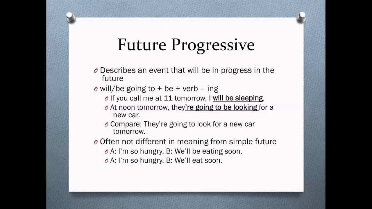 Future progressive
