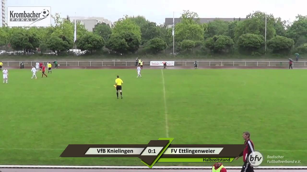 Krombacher Pokal Fußballkreis Karlsruhe: Finale VfB Knielingen - FV Ettlingenweier