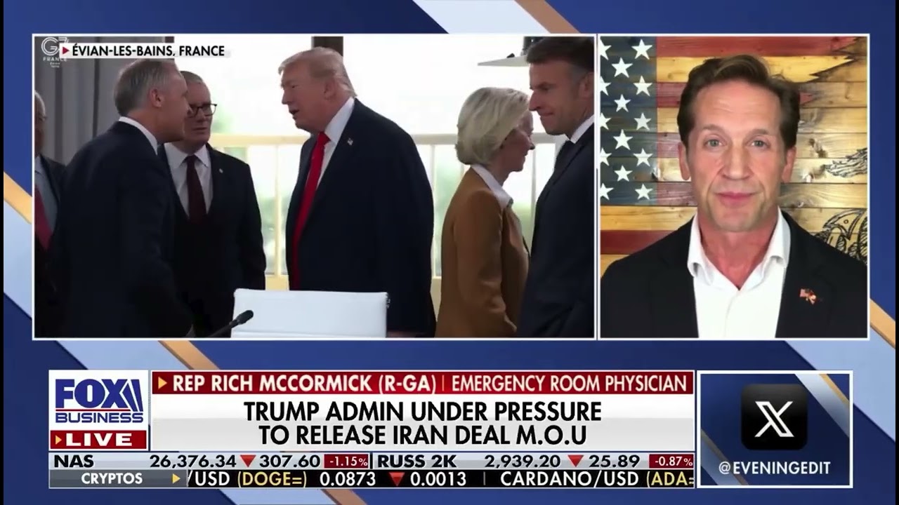 Конгрессмен Маккормик в программе Evening Edit на канале FOX Business обсуждает конфликт с Ираном