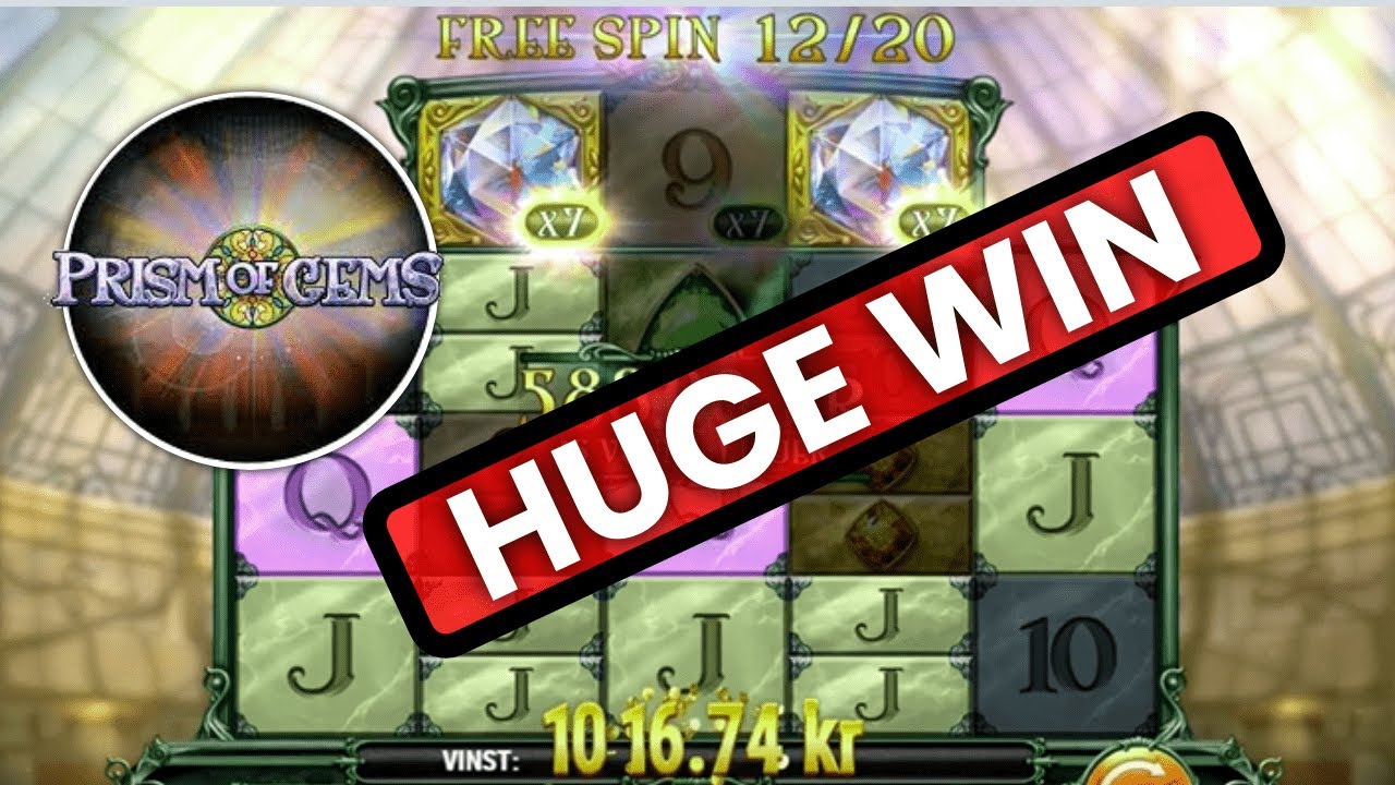 HUGE WIN on Prism Of Gems slot (play'n GO)