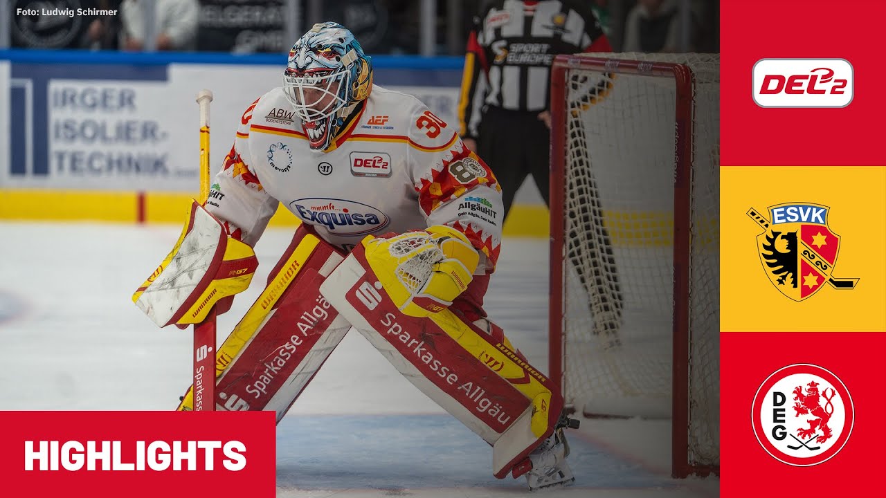 DEL2: ESV Kaufbeuren vs. Düsseldorfer EG | Highlights