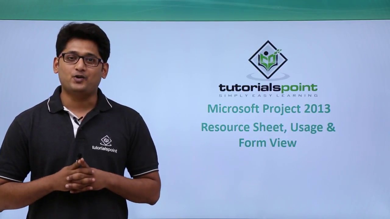 MS Project 2013 - Resource Sheet, Usage and Form View