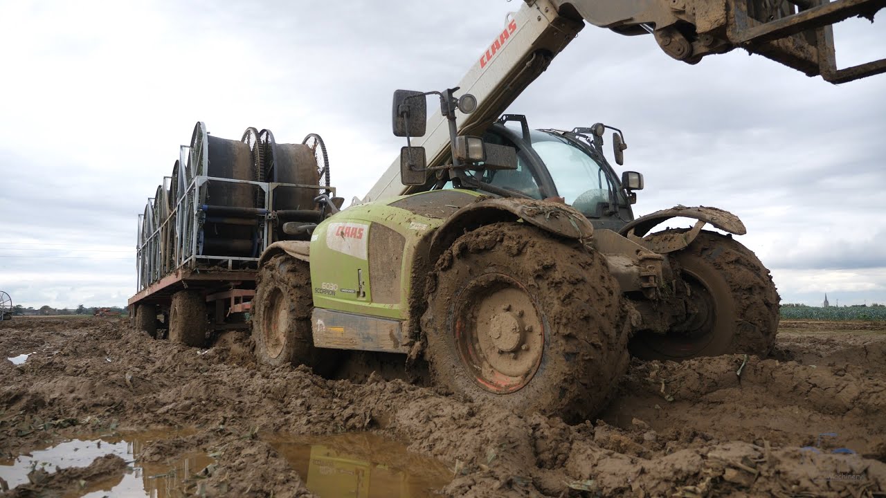 Leek and Potato Harvest ! 10 Year Old Driver ! Wet Condition !
