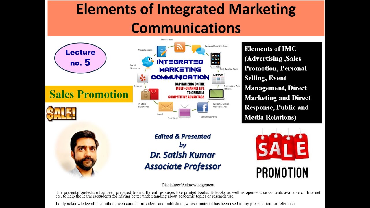 Sales Promotion as an Element of Integrated Marketing Communication (IMC)-Video-PPT 5 IMC