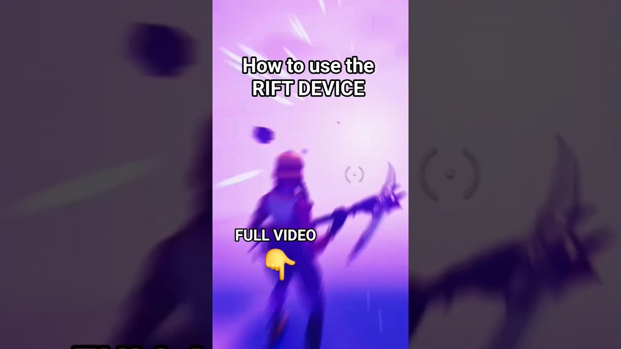 how to use the rift device in fortnite #fortnitecreative #fortnitetips #fortnitetutorial #fyp