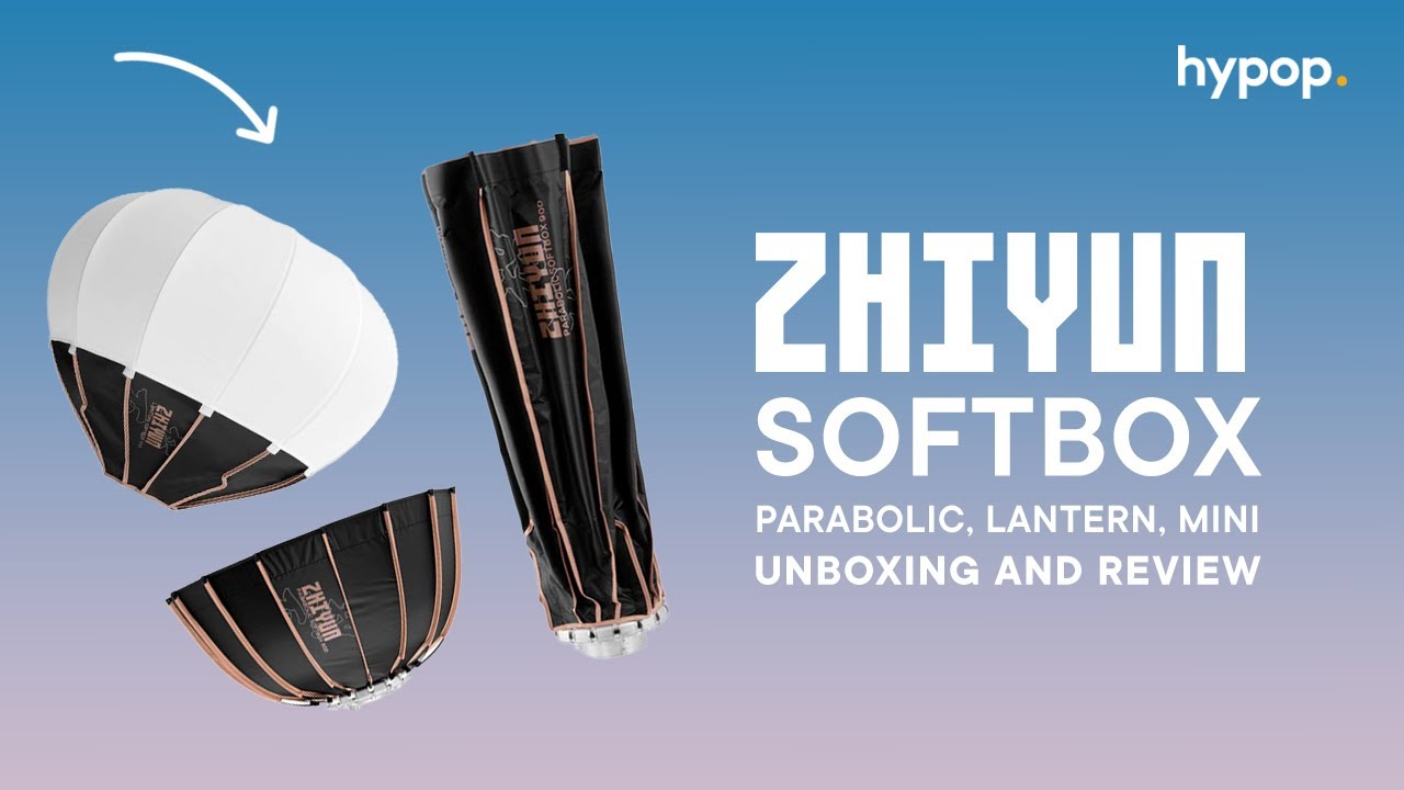 Zhiyun Lighting Modifiers | Parabolic, Lantern, and Mini Softboxes | Unboxing & Review