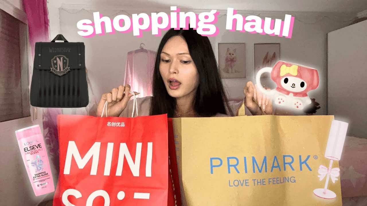 Huge Primark, Miniso & Druni Haul 💕 | Sanrio, Beauty & Cute Finds!