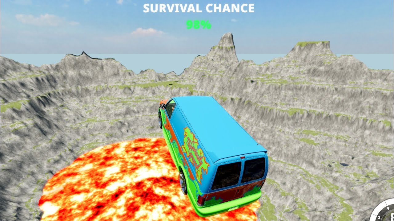 BeamNG.Drive #28 Leap Of Death Car Jumps and Falls Crashes