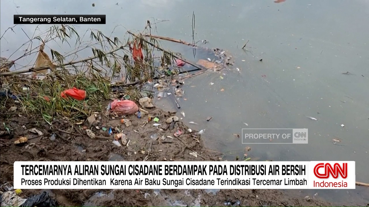 Air Sungai Cisadane Tercemar Limbah Berbahaya