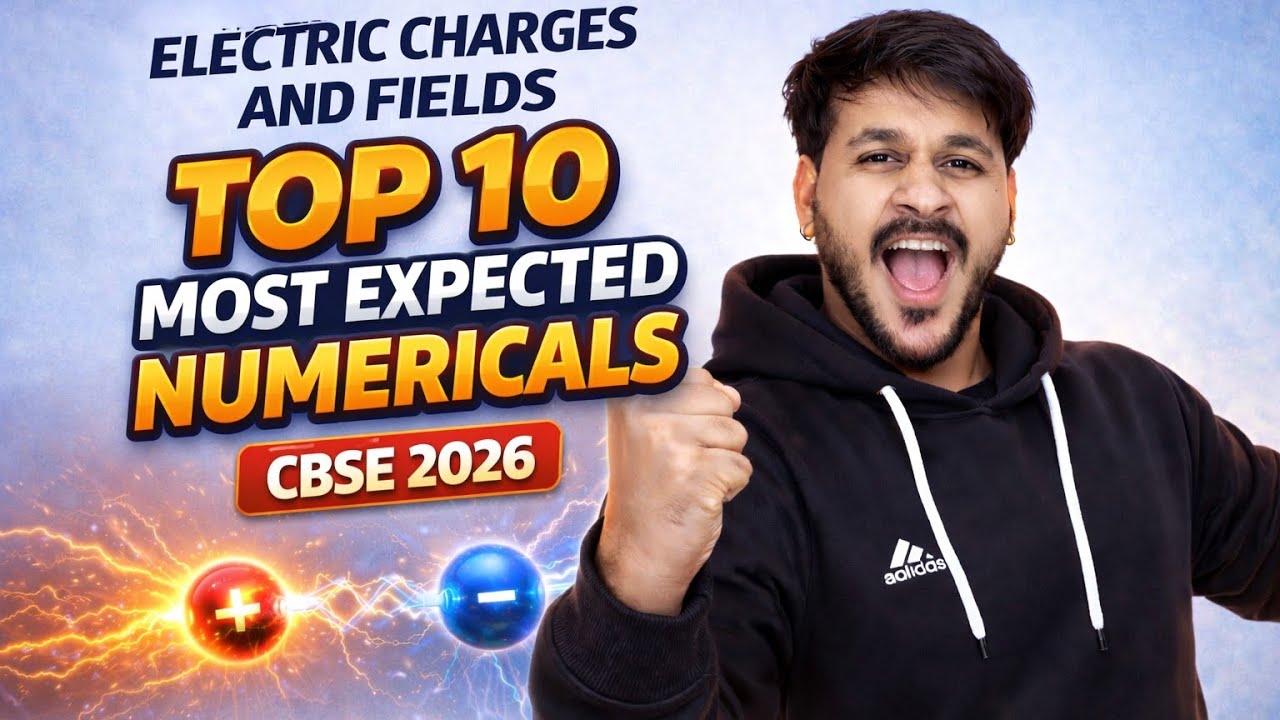 Most Expected Questions 🔥 Electric Charges & Fields | Class 12 Physics | Boards 2026 💯#jnkb