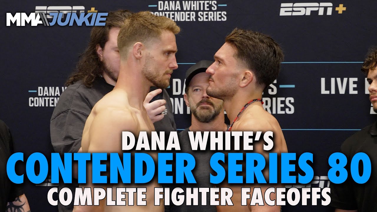 Dana White's Contender Series 80 full card faceoffs