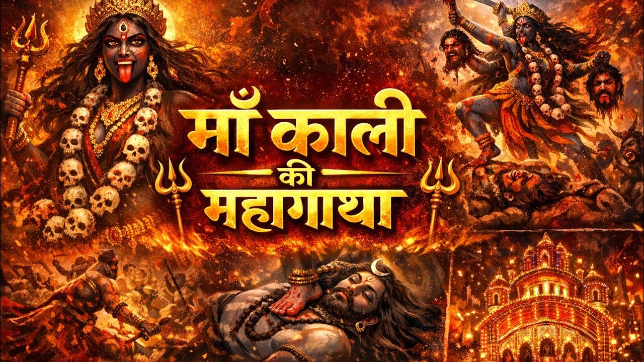 माँ काली की महागाथा | रक्तबीज वध से शिव पर चरण तक सम्पूर्ण कथा