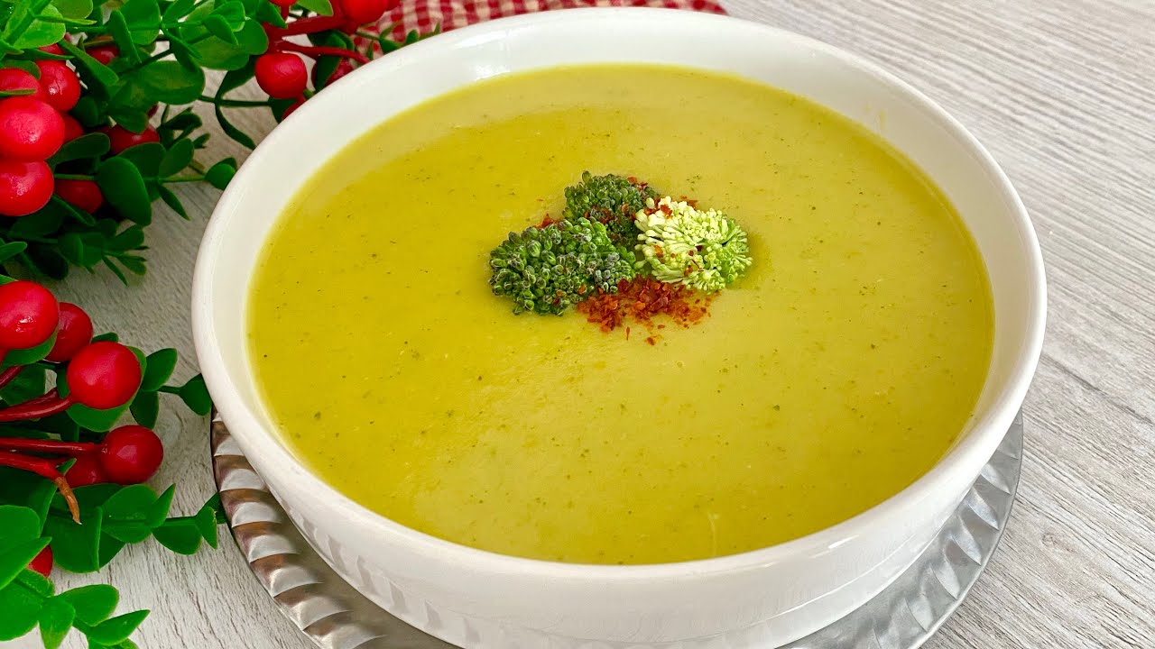 Groentesoep met broccoli maken #soep