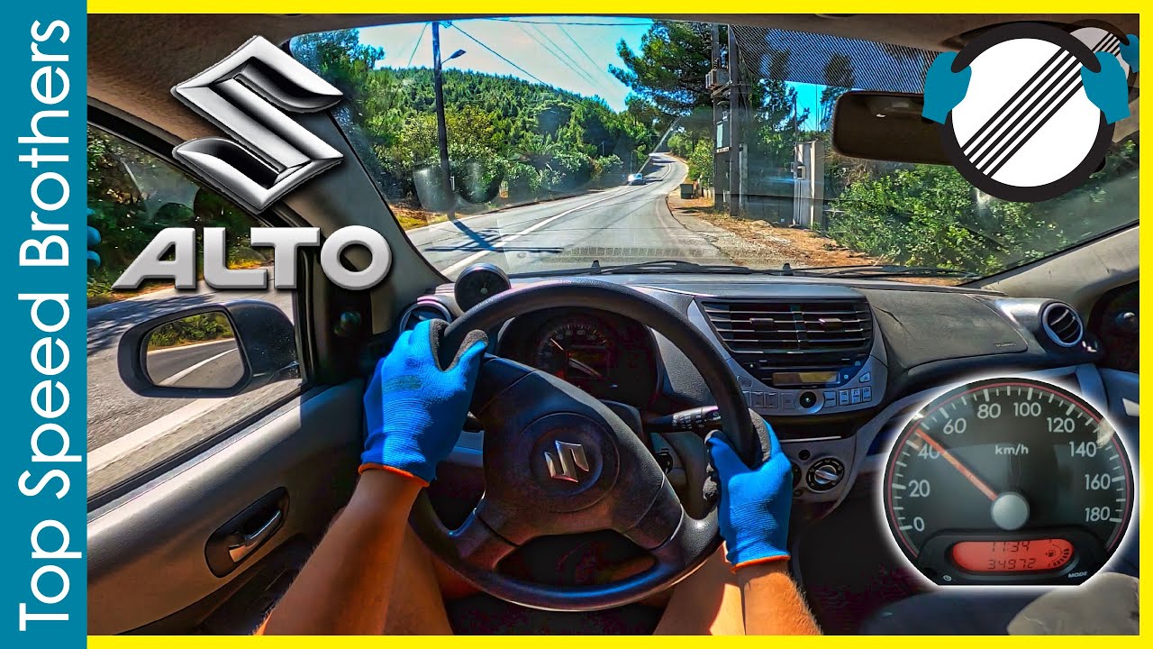 Suzuki Alto 1.0 68HP (2012) POV TEST DRIVE ONBOARD Greece 🌴