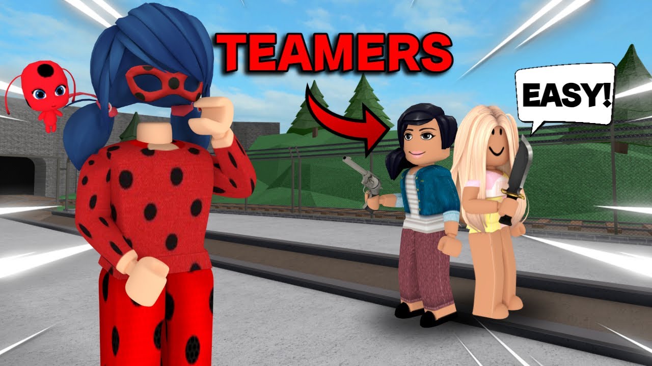 Beating MM2 TEAMERS As MIRACULOUS LADYBUG...