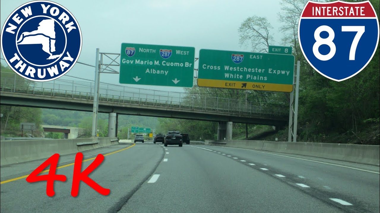 ⁴ᴷ Interstate 87 (New York, NY to West Nyack, NY) northbound [4K VIDEO]