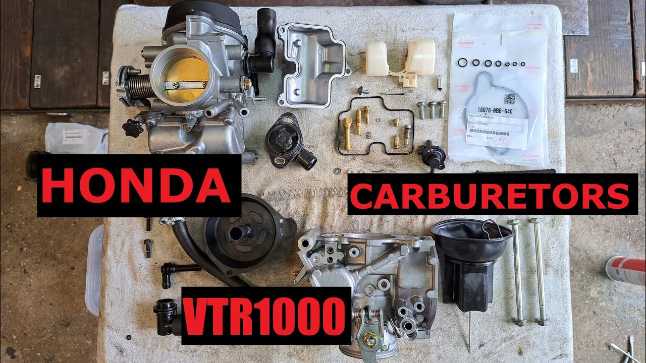 Honda VTR 1000 carburetors rebuild and adjusting / karburátorfelújítás és szinkronizálás