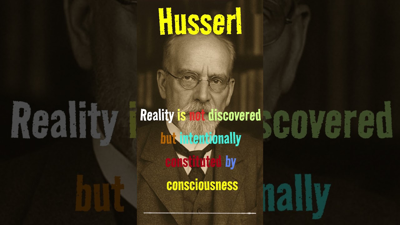Husserl |Can perception build the world we experience? | 