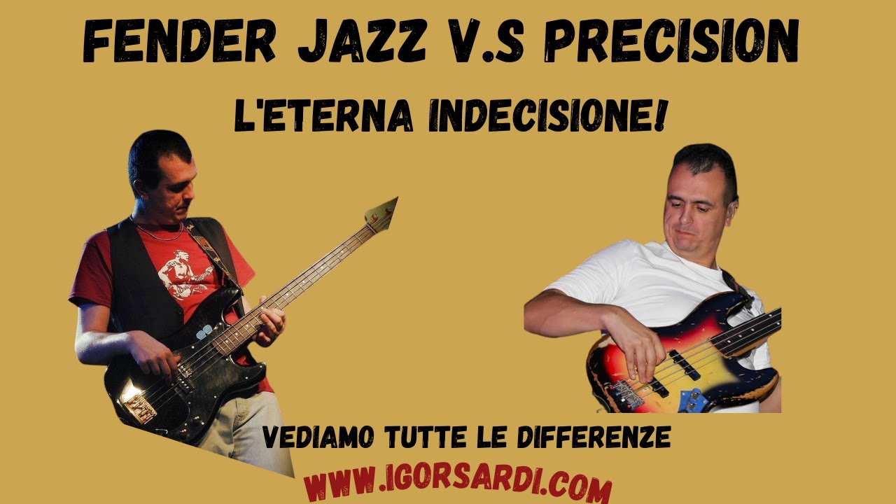 Fender Jazz o Precision? Cosa cambia? Ecco un (semplice!) video dove mostro tutte le differenze.
