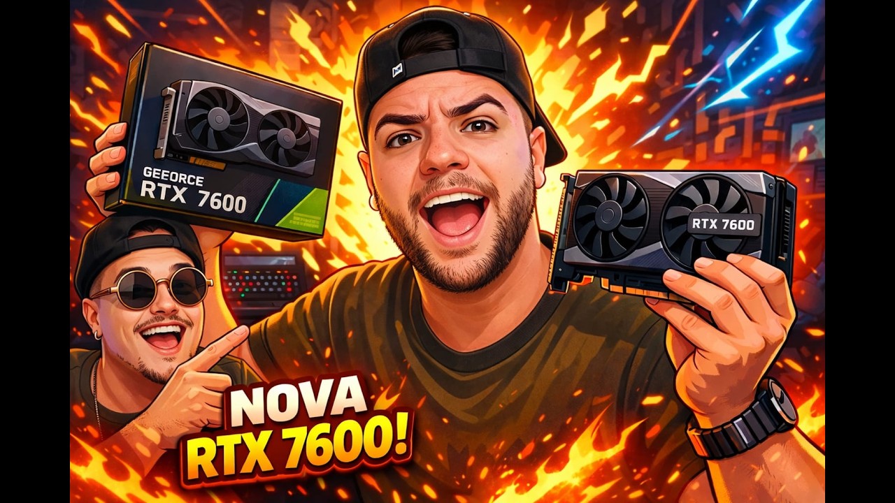 Unboxing da minha placa de vídeo RTX 7600