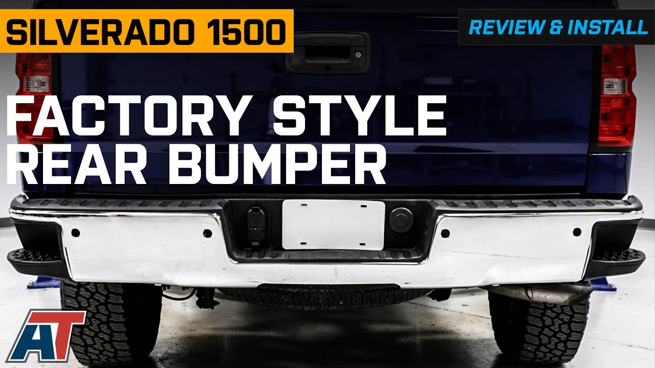 2014-2018 Silverado 1500 Factory Style Rear Bumper; Pre-Drilled for Backup Sensors Review & Install