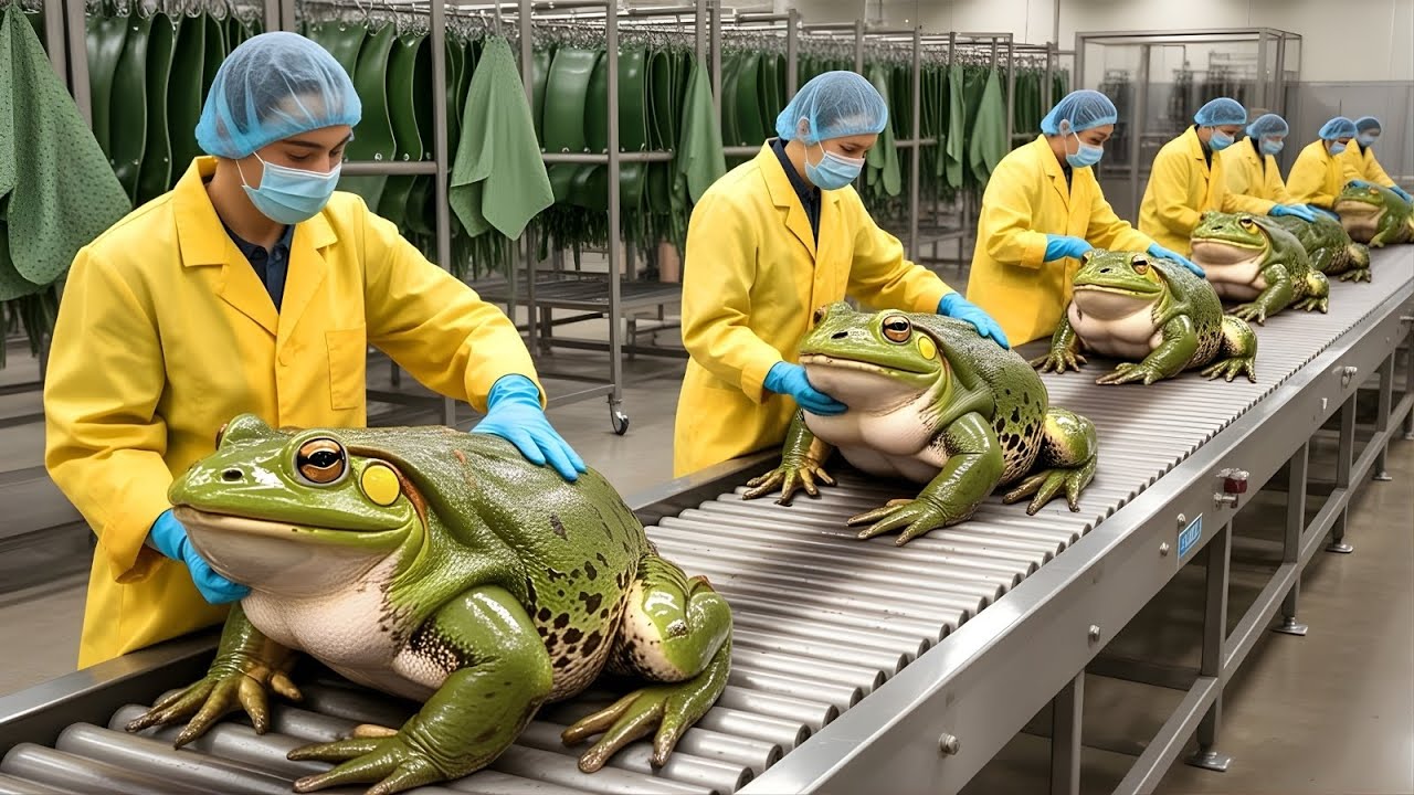 Inside the Frog Leather Factory 🐸 -How Exotic Skin Becomes Million-Dollar Luxury Belt (Full Process)