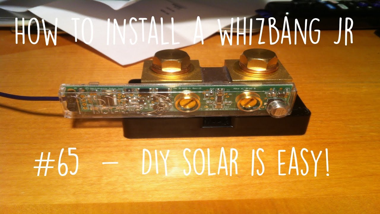Whizbang Jr Installation - Complete Wiring and Programming Guide. Battery/Inverter/Controller