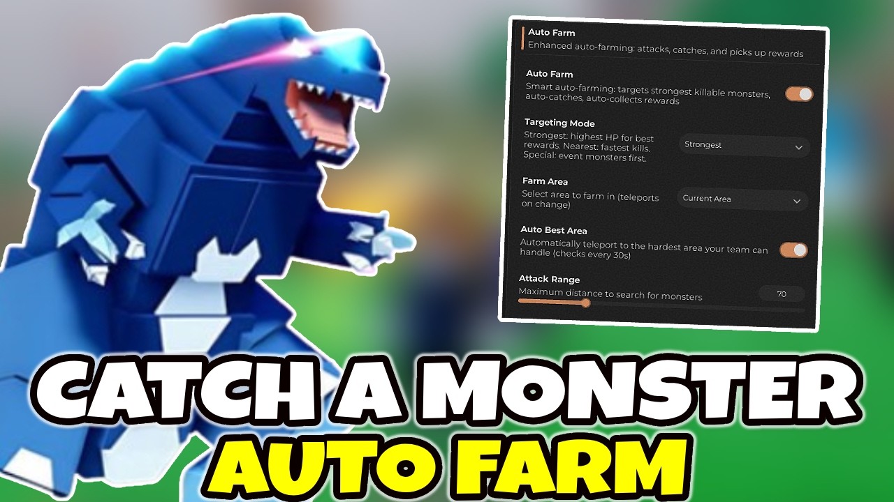 Catch A Monster Script Pastebin 2026 | AUTO FARM, KILL AURA, AUTO TOWER, AND MORE!