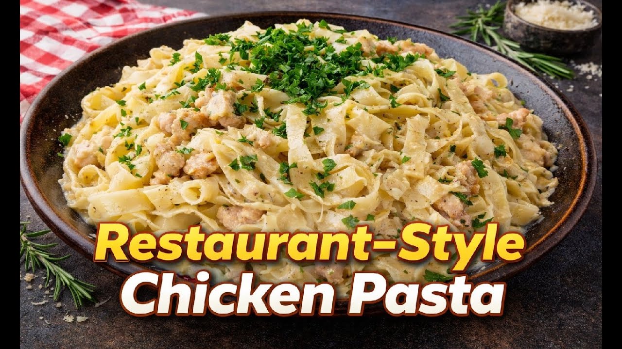 Creamy Chicken Tagliatelle Recipe | Easy Restaurant-Style Pasta