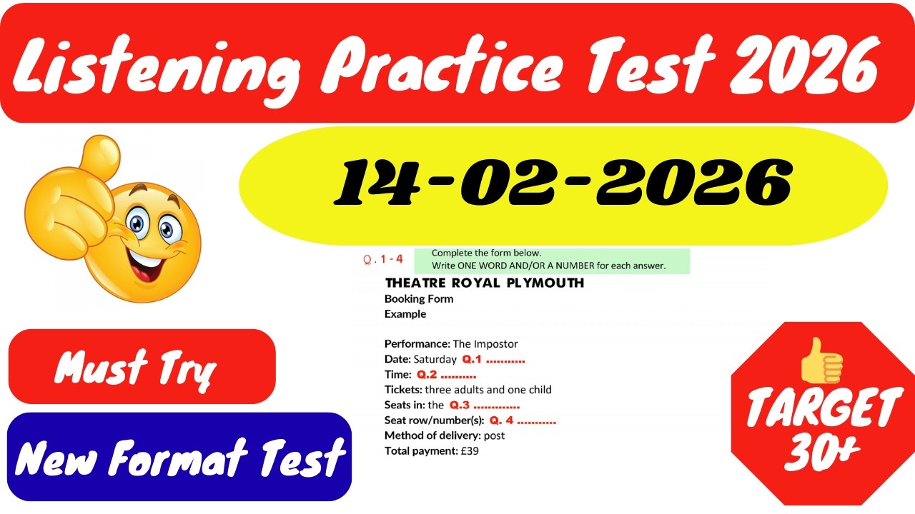 IELTS LISTENING TEST 2026 | IELTS LISTENING PRACTICE TEST WITH ANSWERS 2026