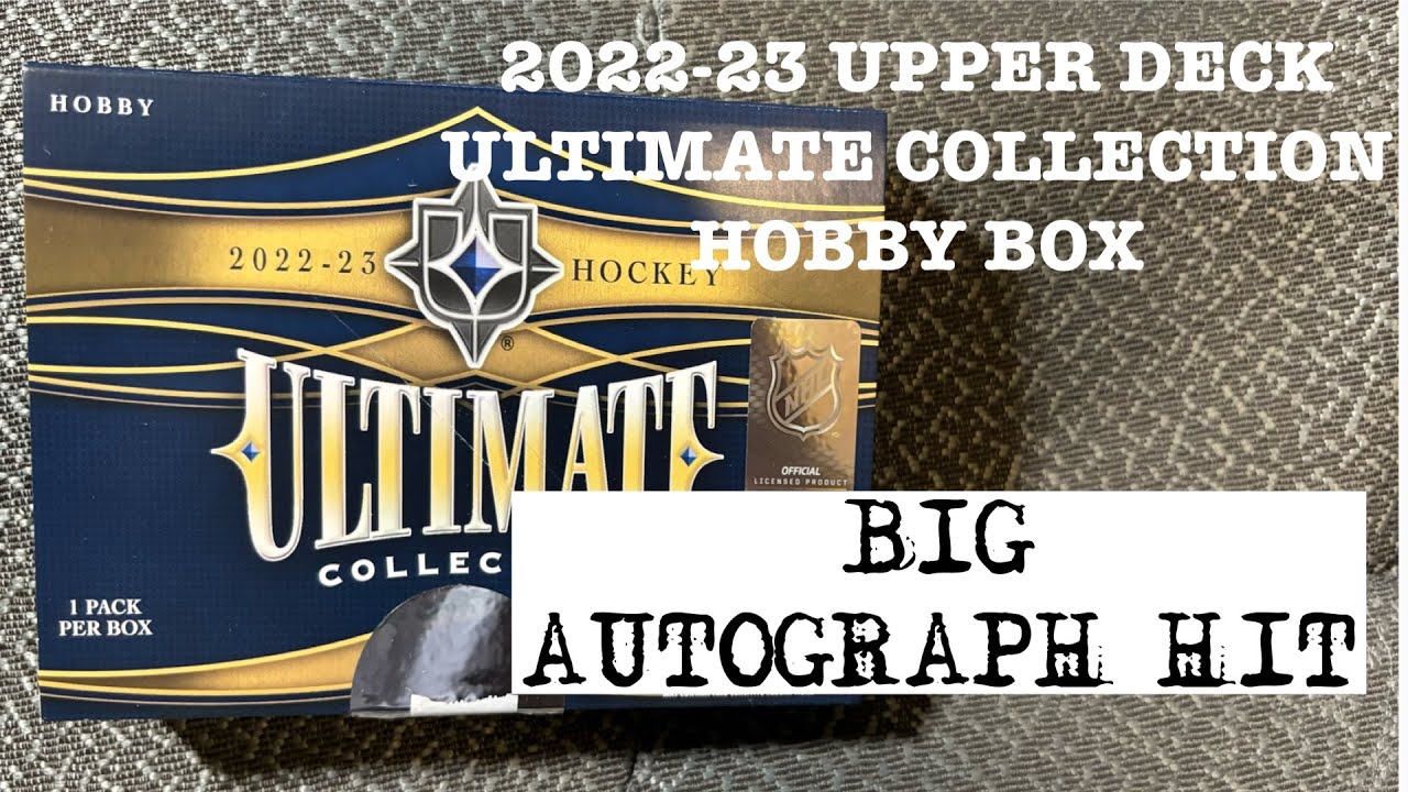 2022-23 Upper Deck Ultimate Collection Hobby Box! RELEASE DAY BOX! BIG AUTO HIT!