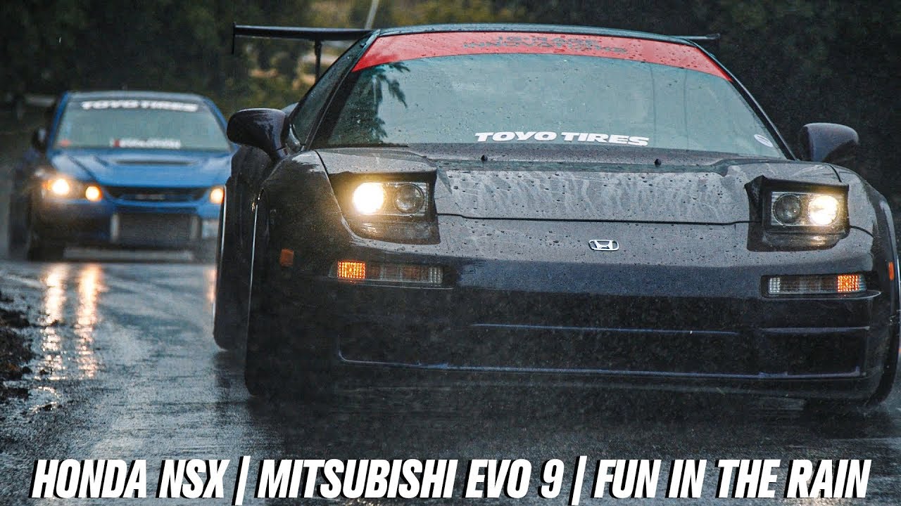 HONDA NSX | MITSUBISHI EVO IX [in the rain]